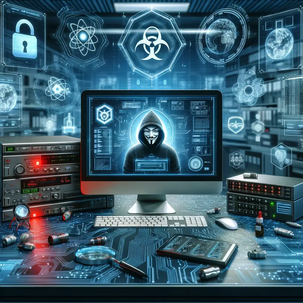 Imagem representativa das ferramentas de teste de penetração usadas por hackers éticos